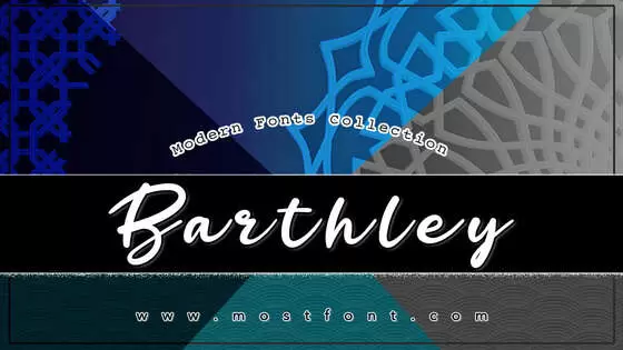 「Barthley」字体排版样式