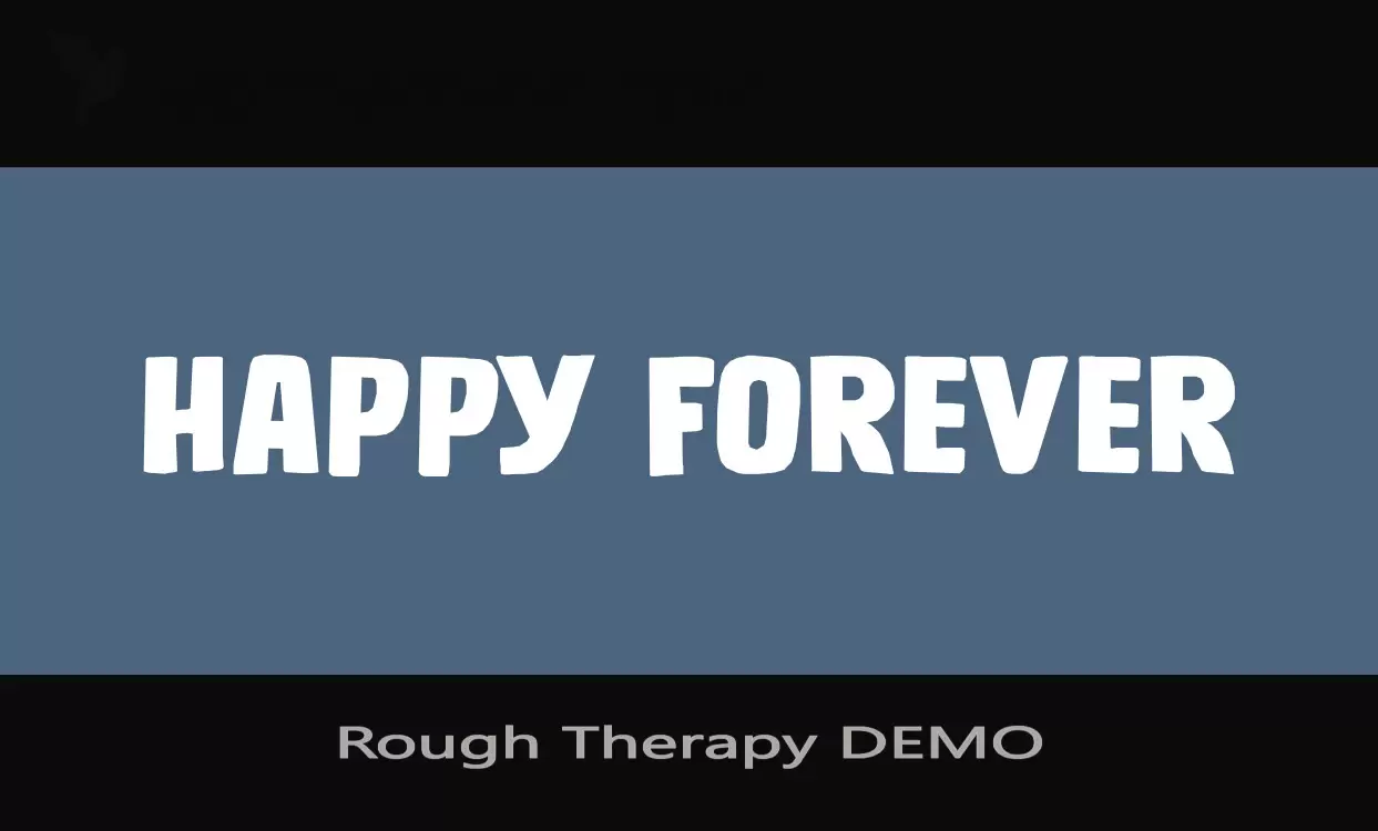 Font Sample of Rough-Therapy-DEMO