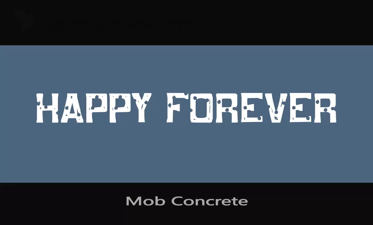 「Mob-Concrete」字体效果图