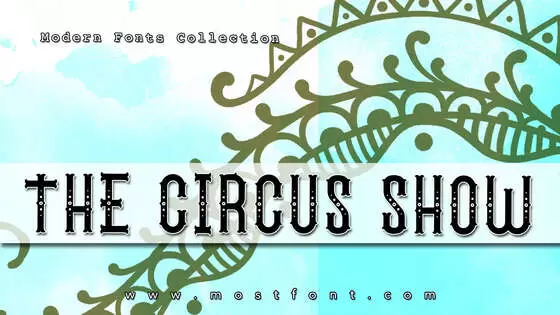 Typographic Design of The-Circus-Show