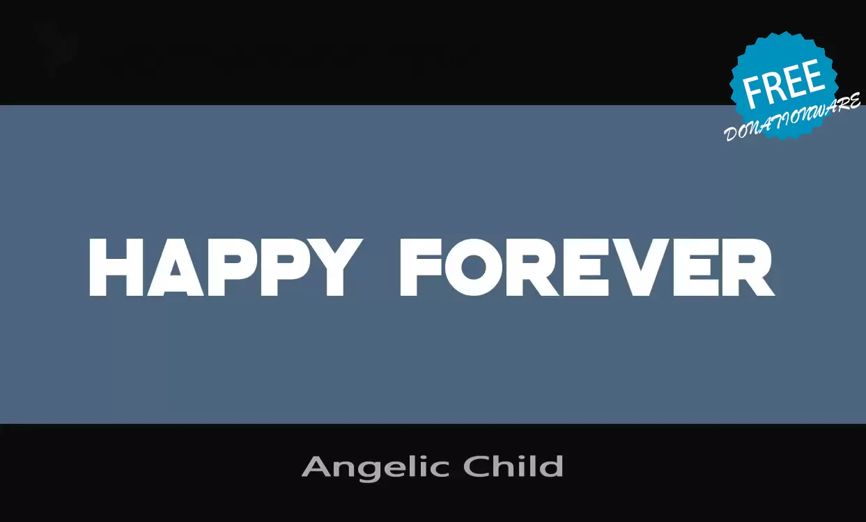 Font Sample of Angelic-Child