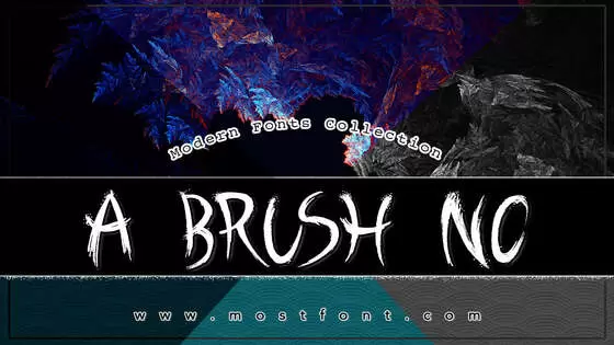 「A-Brush-No」字体排版图片