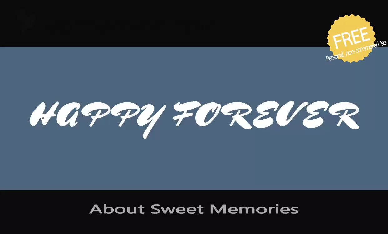 「About-Sweet-Memories」字体效果图