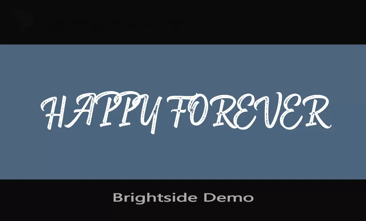 「Brightside-Demo」字体效果图