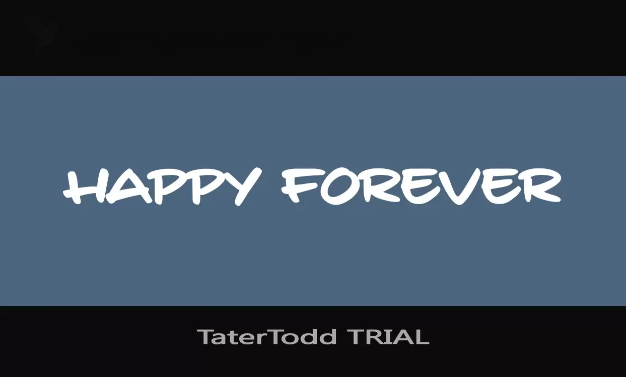 「TaterTodd-TRIAL」字体效果图