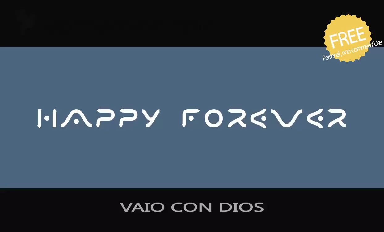 Font Sample of VAIO-CON-DIOS