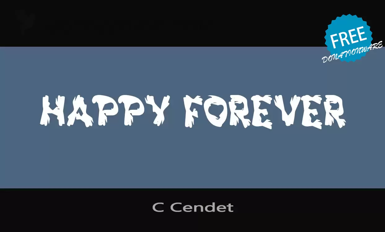 Font Sample of C-Cendet