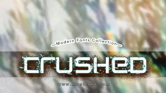 「CRUSHED」字体排版图片