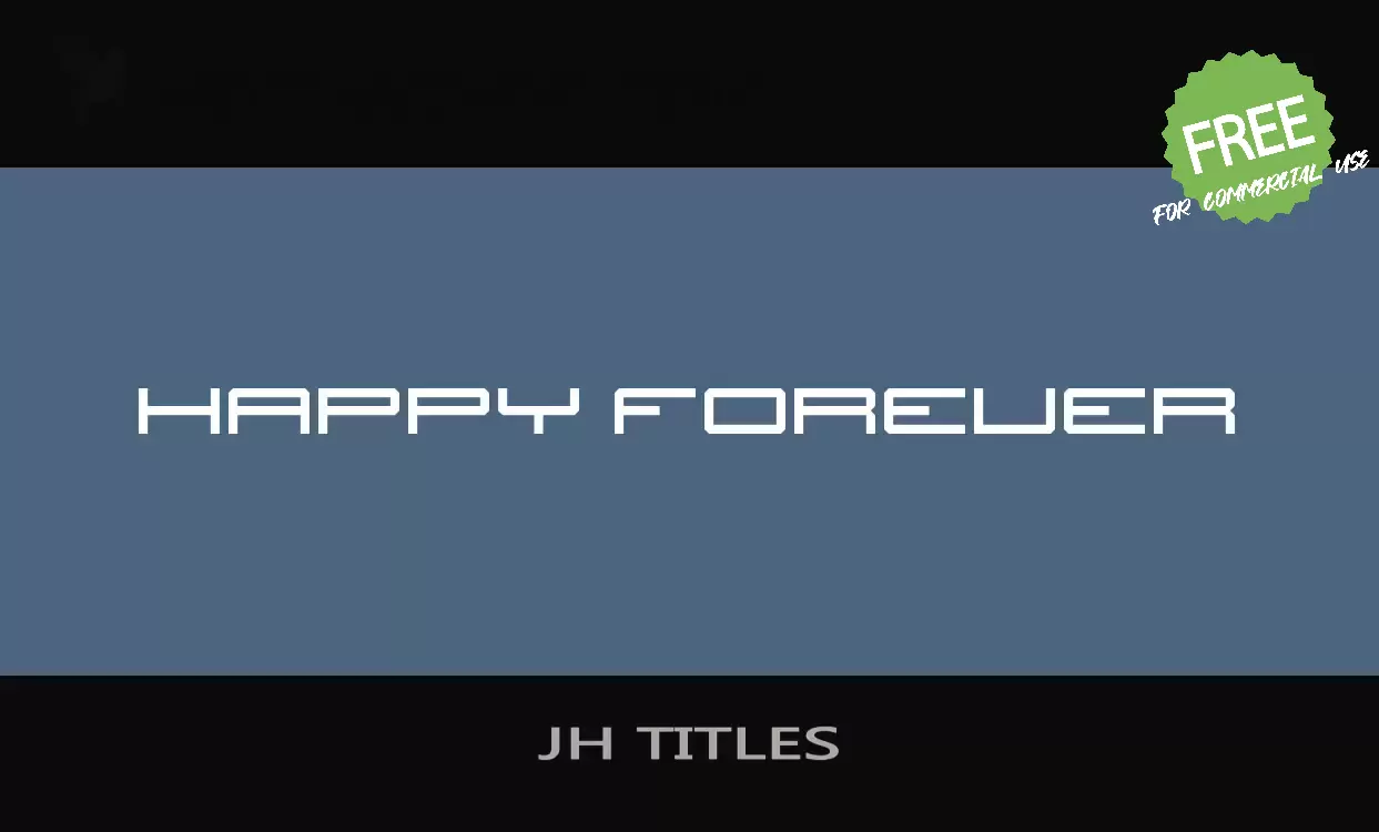 Font Sample of JH-TITLES