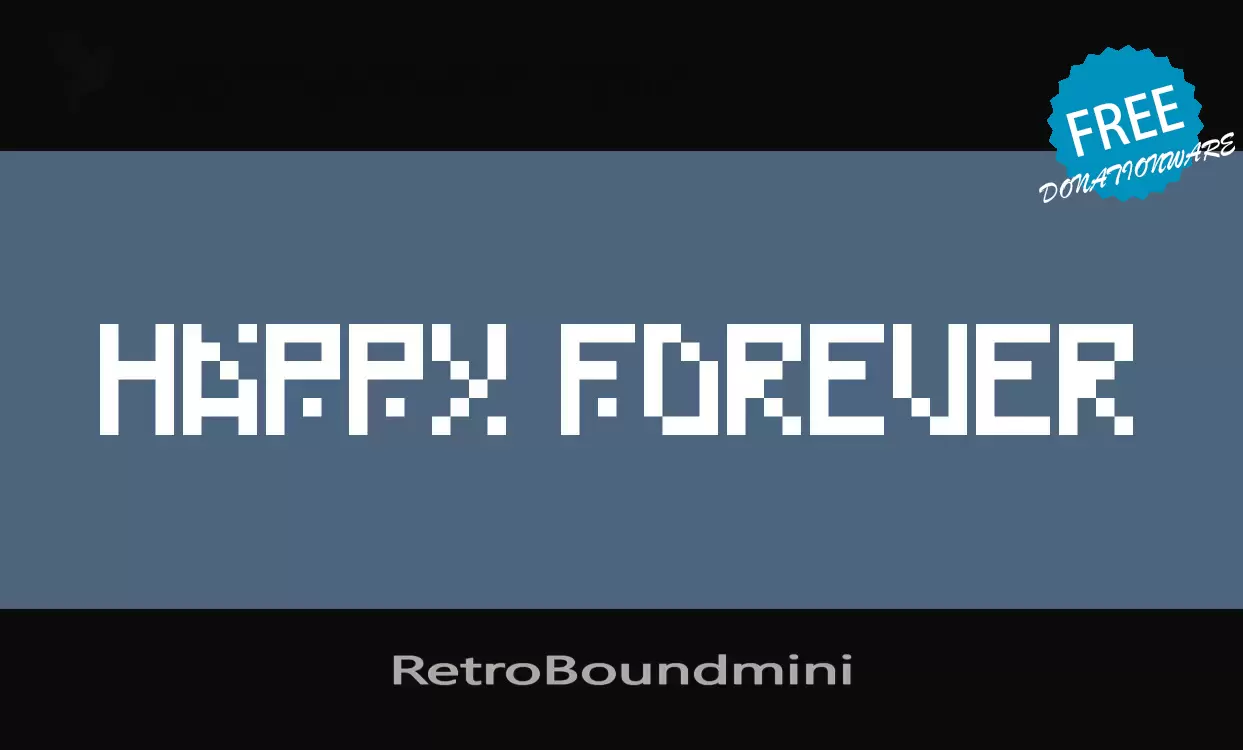 「RetroBoundmini」字体效果图