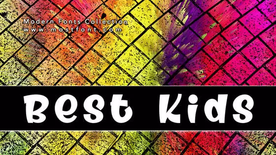 「Best-Kids」字体排版图片