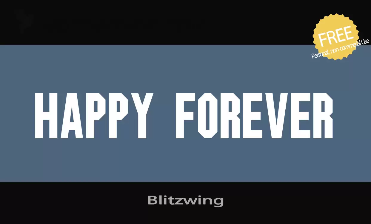 Font Sample of Blitzwing