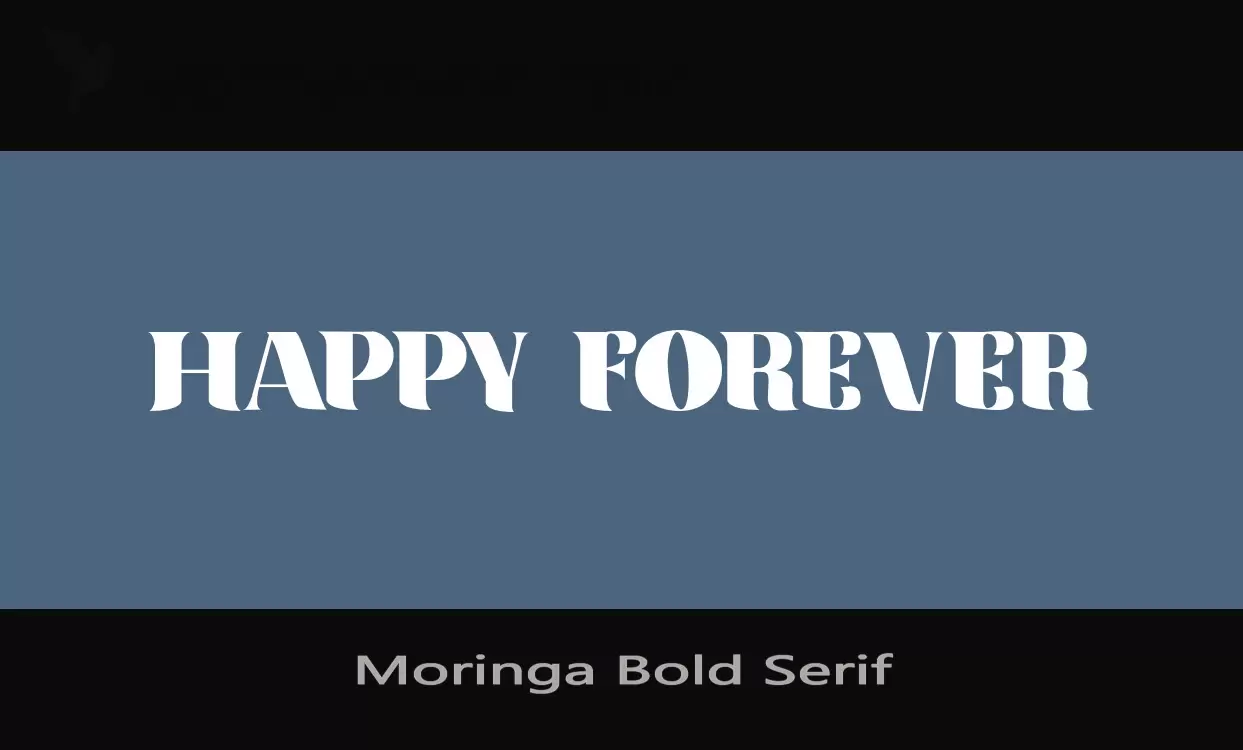 「Moringa-Bold-Serif」字体效果图