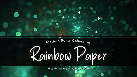 「Rainbow-Paper」字体排版图片