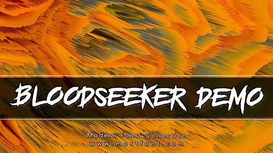 Typographic Design of BLOODSEEKER-DEMO