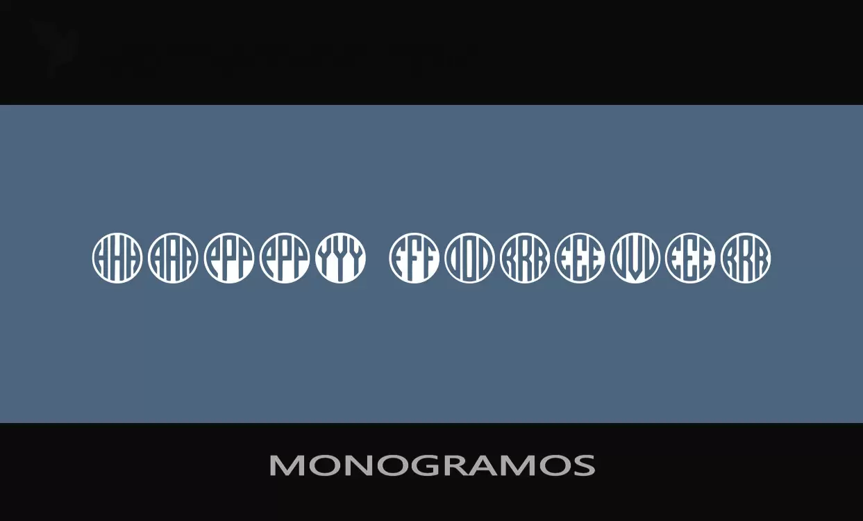 Sample of MONOGRAMOS