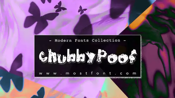 「ChubbyPoof」字体排版图片