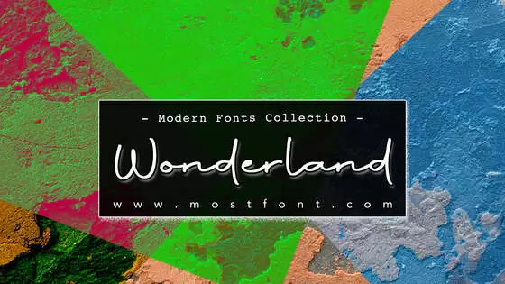 「Wonderland」字体排版样式