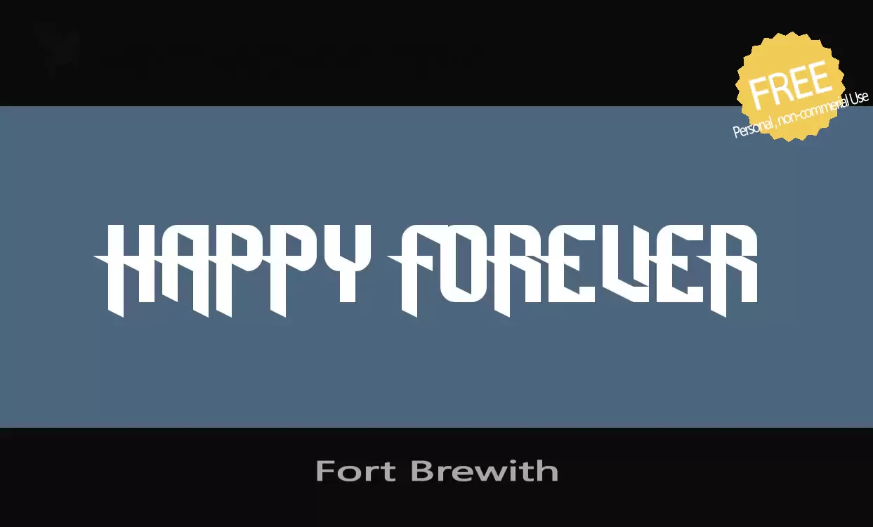 Font Sample of Fort-Brewith