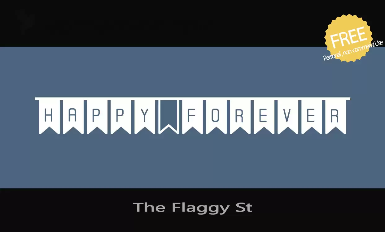 Font Sample of The-Flaggy-St