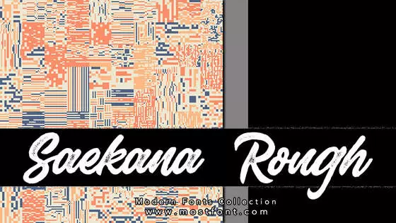 Typographic Design of Saekana-Rough