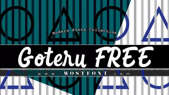 Typographic Design of Goteru-FREE