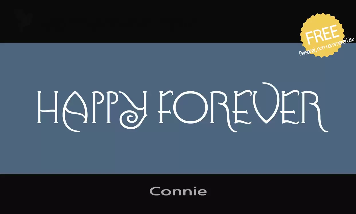 Font Sample of Connie