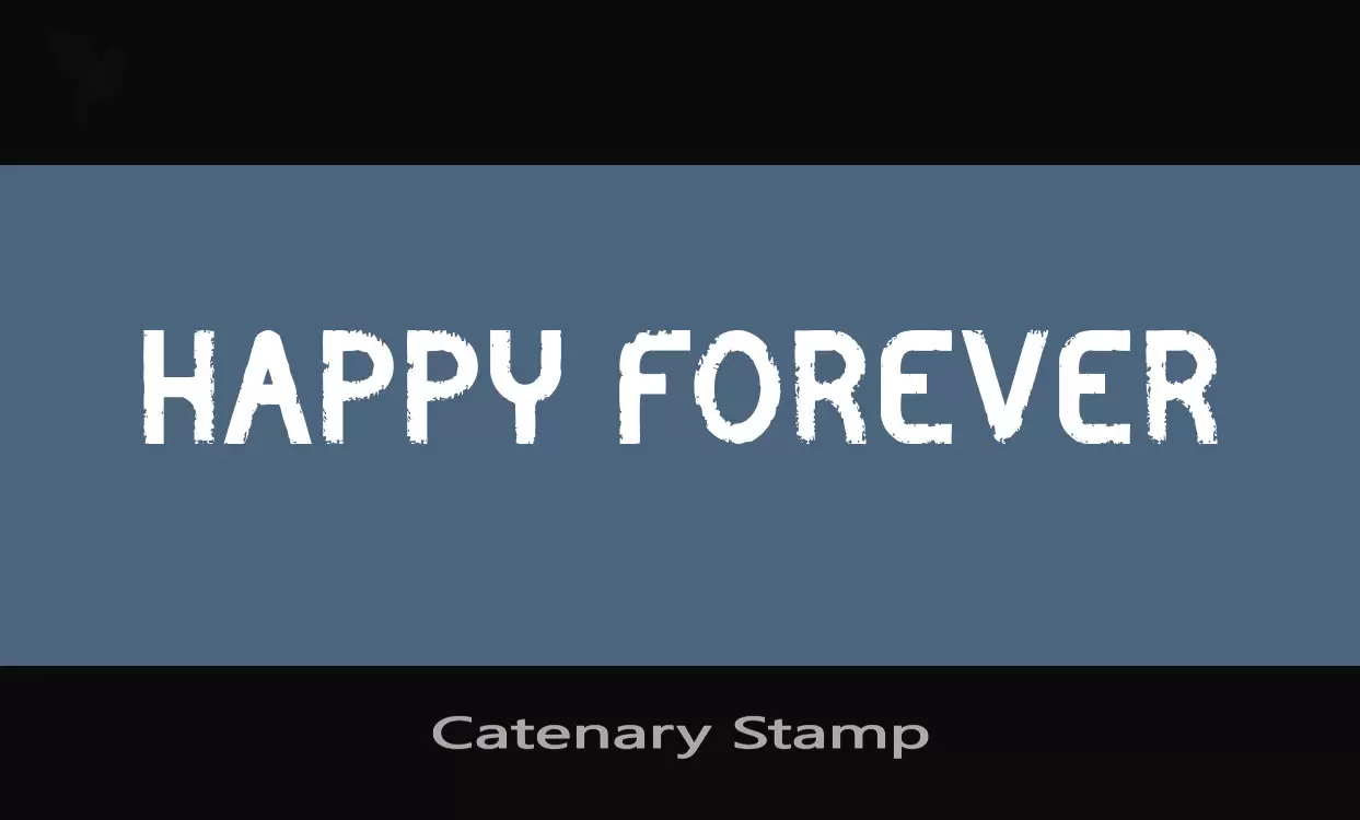 「Catenary-Stamp」字体效果图