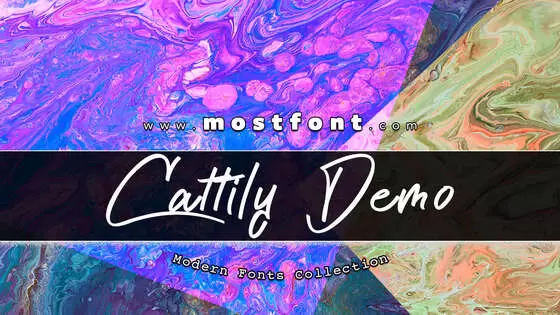 「Cattily-Demo」字体排版图片