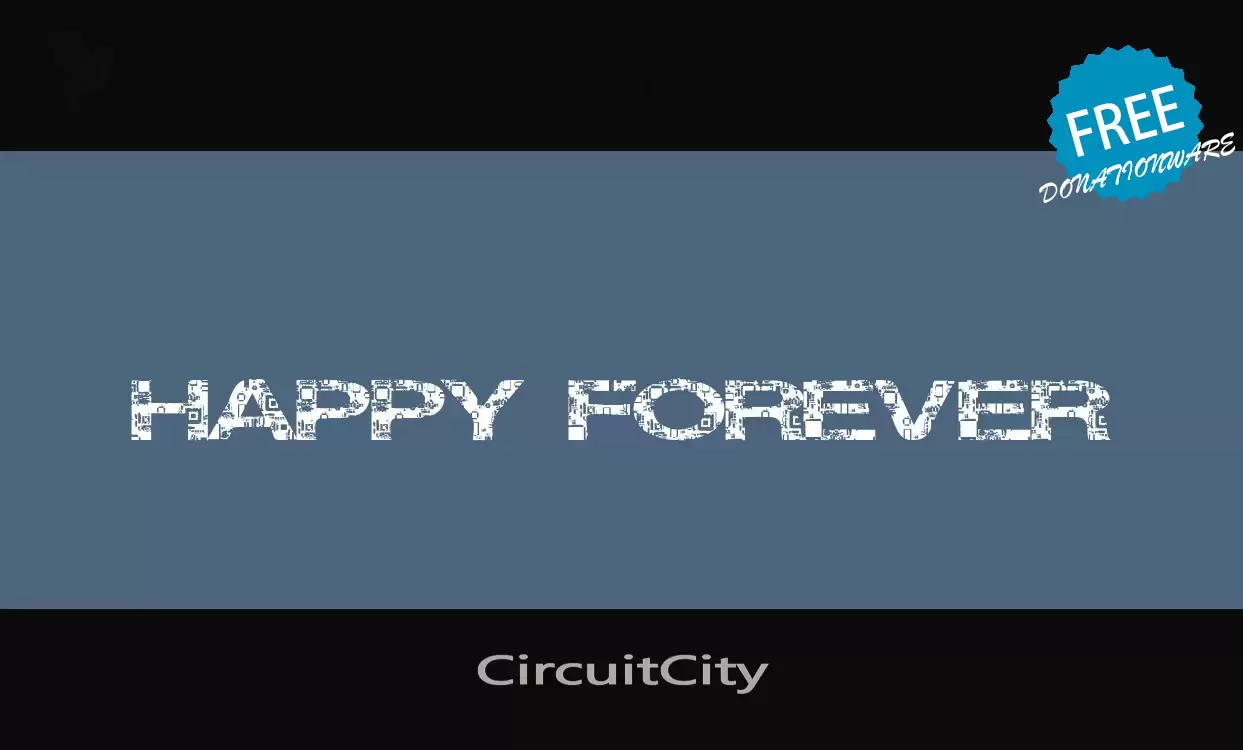 「CircuitCity」字体效果图