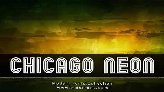 「Chicago-Neon」字体排版图片