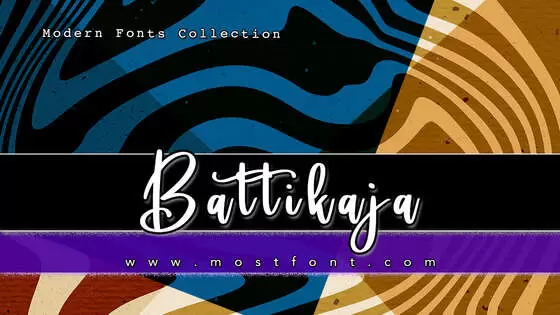 Typographic Design of Battikaja