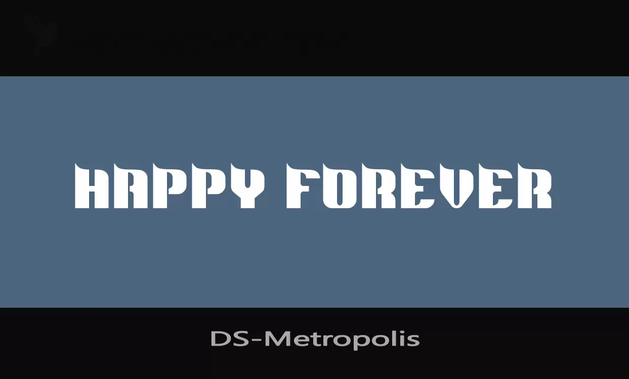 Font Sample of DS-Metropolis