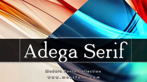 Typographic Design of Adega-Serif