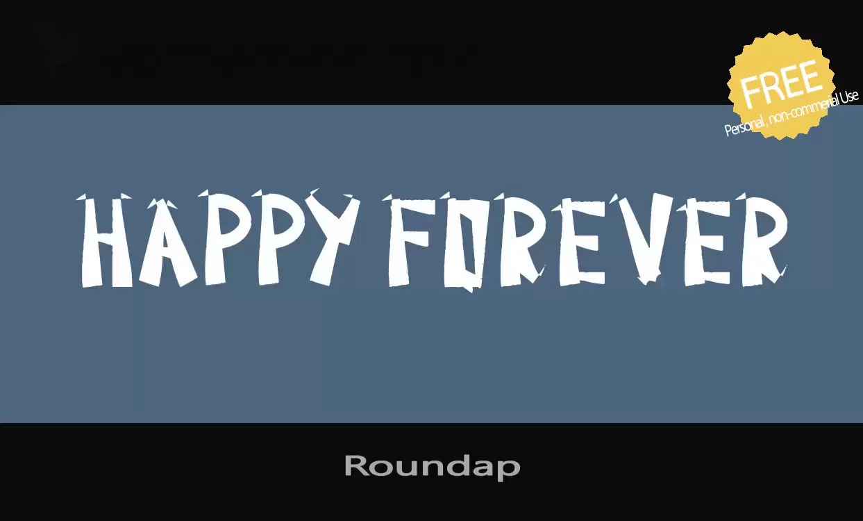 Font Sample of Roundap