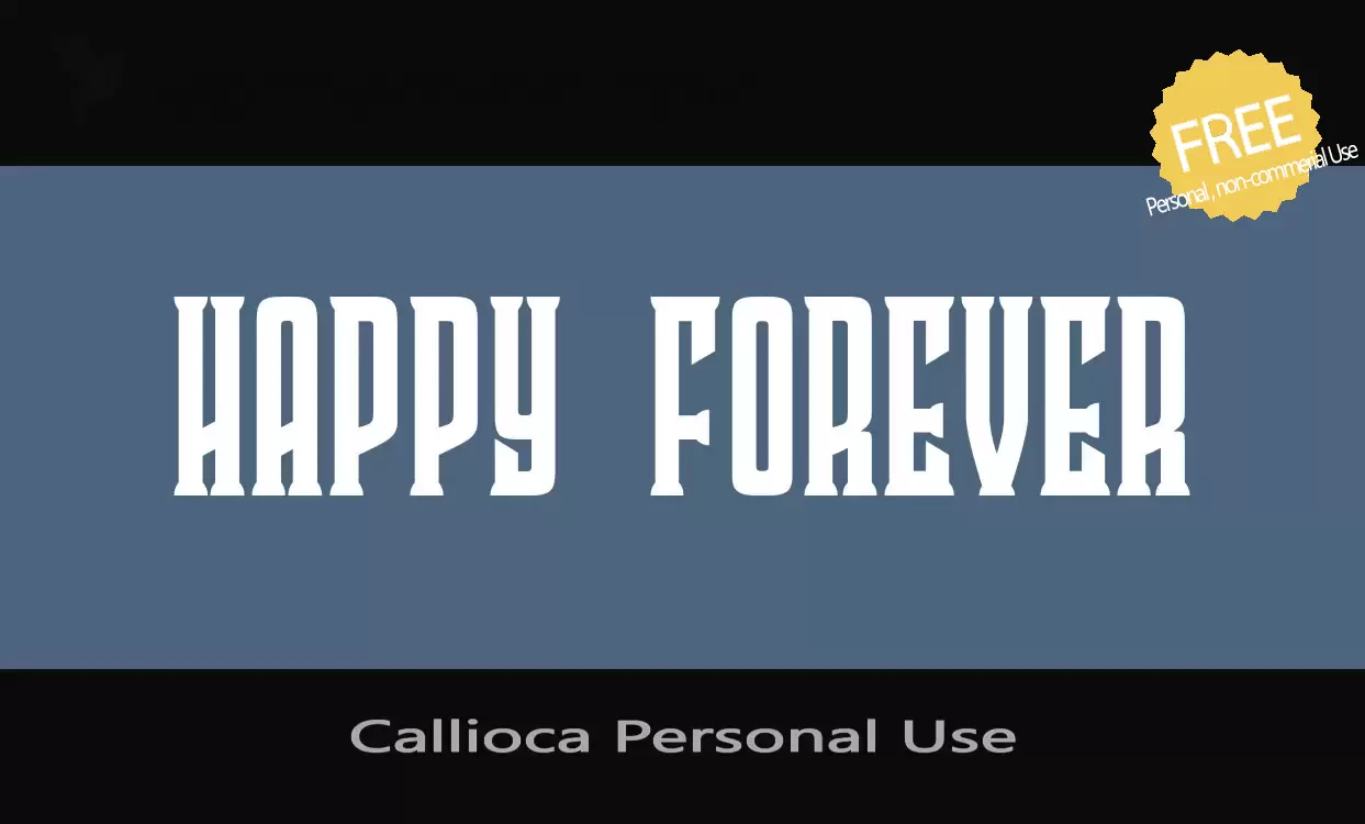 Sample of Callioca-Personal-Use