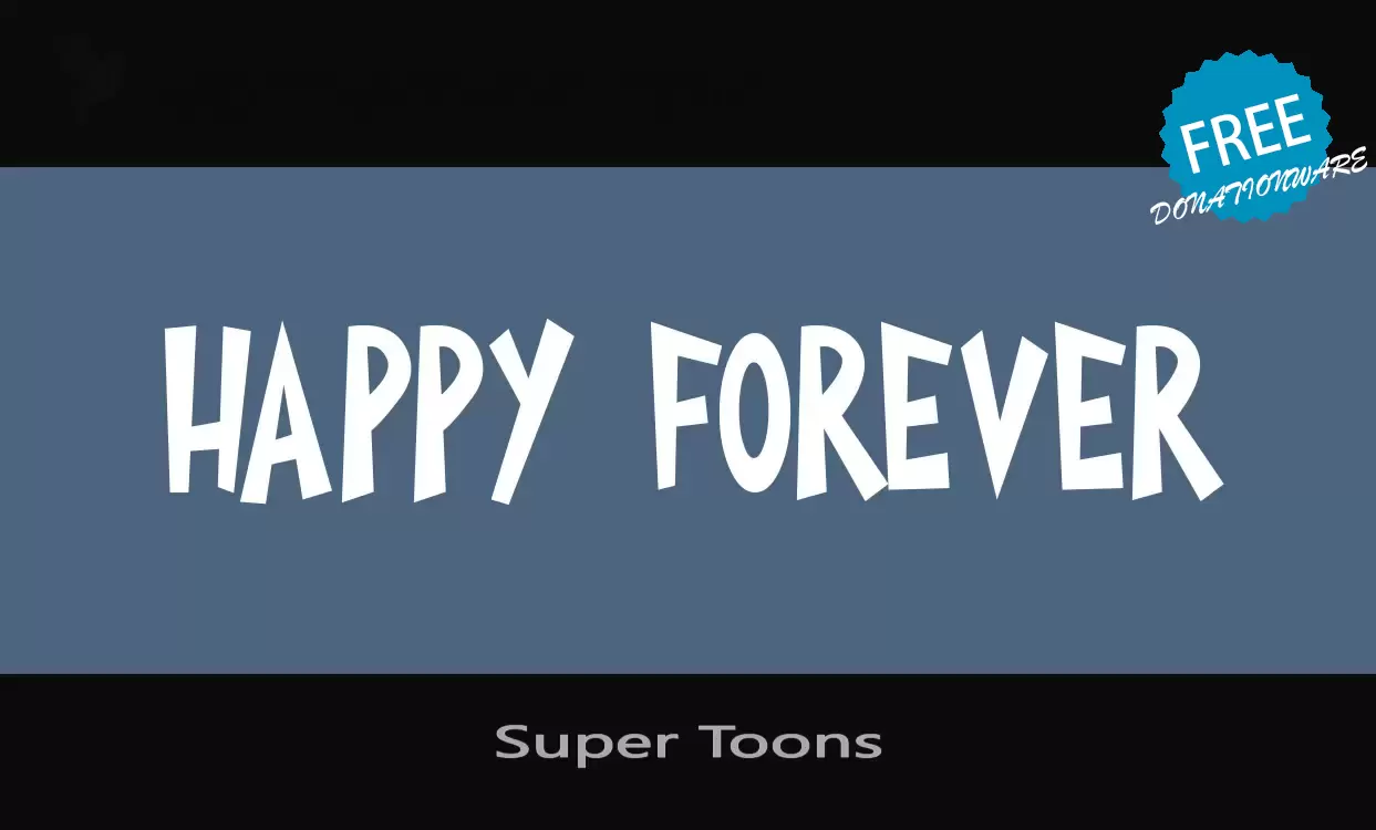 「Super-Toons」字体效果图