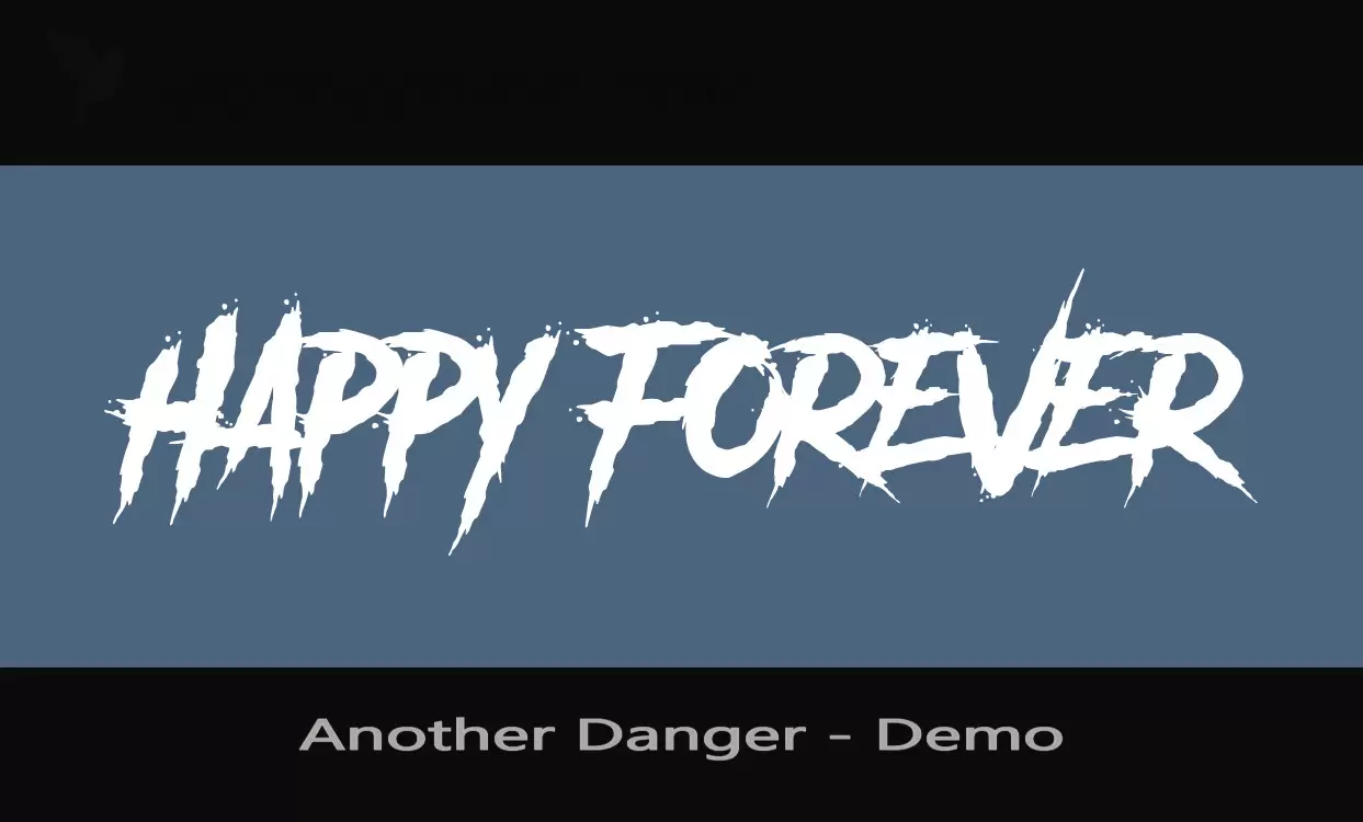 Font Sample of Another-Danger---Demo