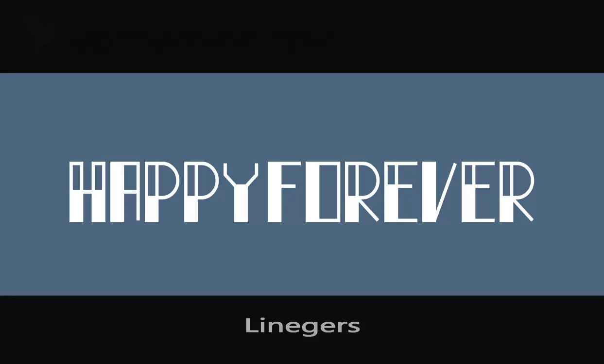 Font Sample of Linegers