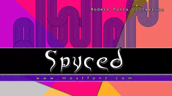 「Spyced」字体排版图片