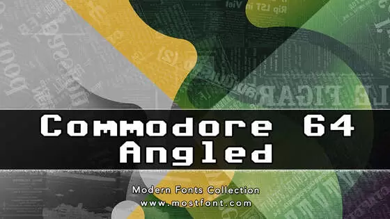 「Commodore-64-Angled」字体排版图片