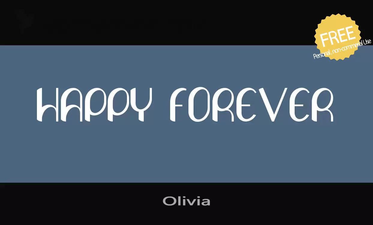 Font Sample of Olivia