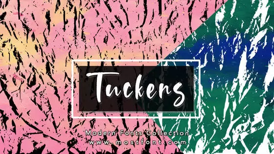 「Tuckers」字体排版图片