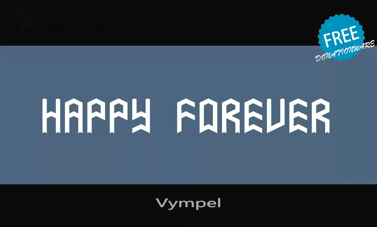 Font Sample of Vympel