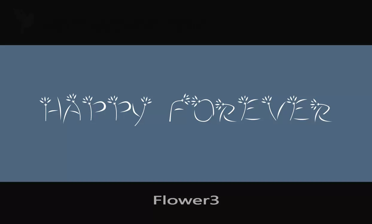 Font Sample of Flower3