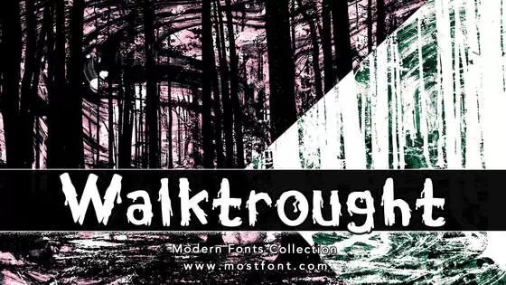 「Walktrought」字体排版图片