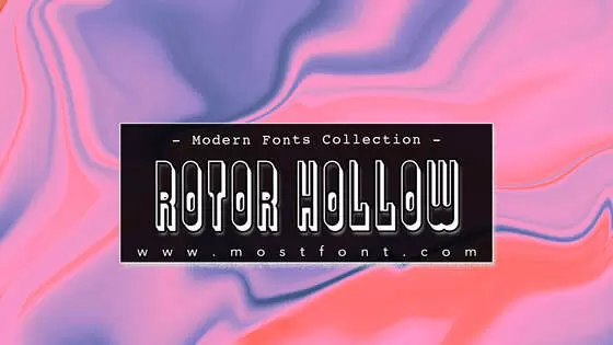 「Rotor-Hollow」字体排版图片