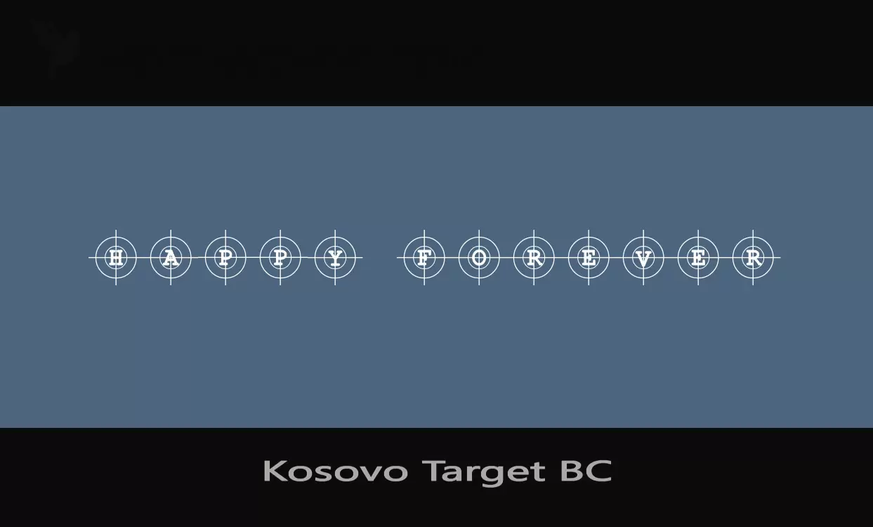 「Kosovo-Target-BC」字体效果图