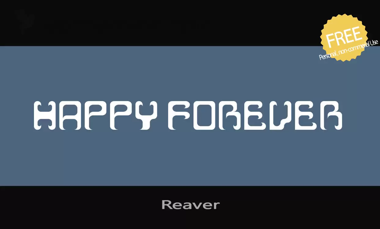 Font Sample of Reaver