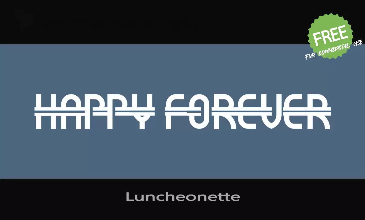 Font Sample of Luncheonette